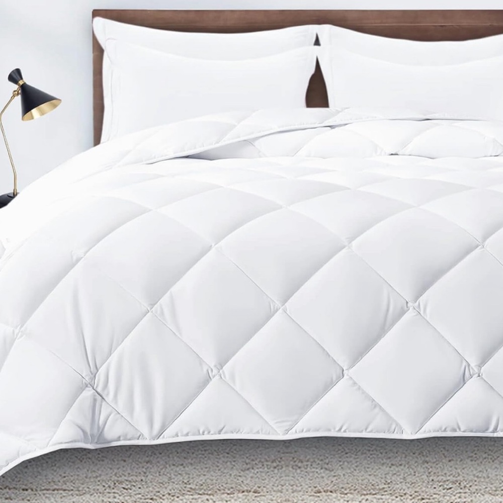 Down Alternative Comforter By Komfit - Warm & Anti Allergy Soft - White